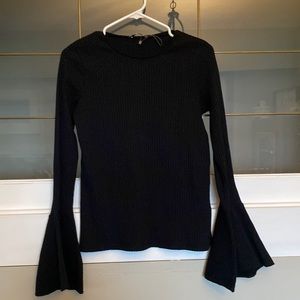 Zara - blouse - black size medium